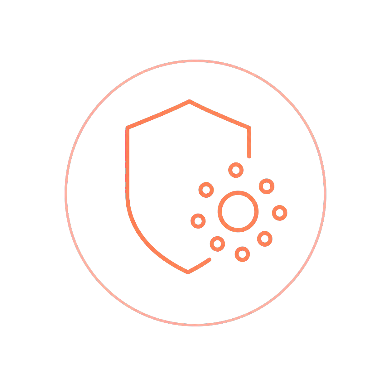 Line-Icon für Astaxanthin